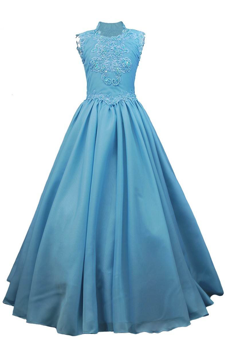 Girl Pageant Wedding Party Formal Dress AQUA BLUE PINK sz:3,4,5,6,7,8,10,12  | eBay