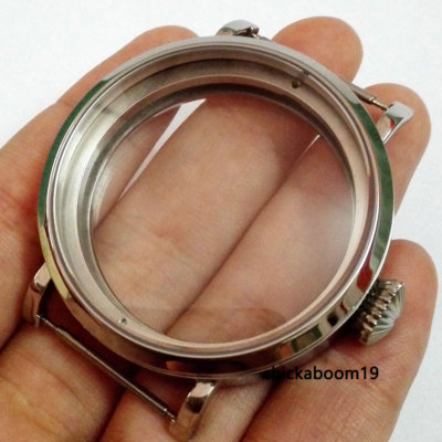 Boîtier De Montre Acier Poli Pour Mouvement ETA 6497/6498 - Neuf Avec étiquettes