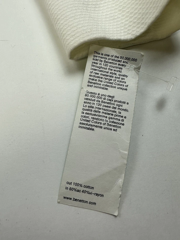 Новый с Ярлыками Benetton женщин белый Blazer костюм куртка размер 38 сделано в Италии - Изображение 3 из 4