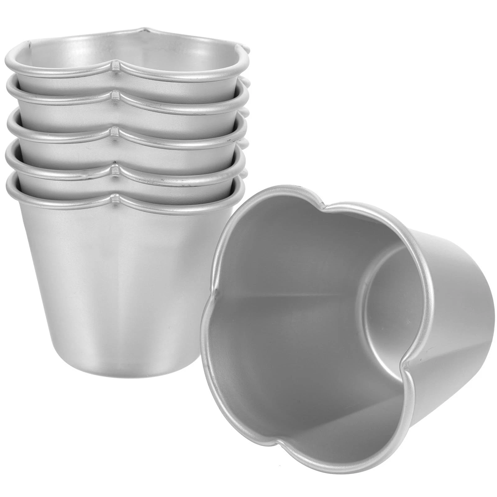 Muffin Cake Molds Set of 6 2.67 Inch Non-Stick Silicone Baking Cups Multi-Use...