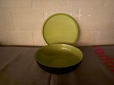 Tupperware _ Allegra Servierschale 740ml grün-schwarz mit Deckel