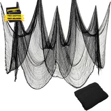 Halloween Creepy Cloth Black 200 40 Inch Gauze Fabic