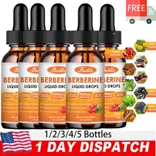 10 IN 1 Berberine Ceylon Cinnamon Liquid Drops 1500mg With Ceylon Cinnamon 1-5X