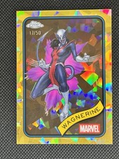 Wagnerine /50 Gold Sapphire Refractor 2025 Topps Chrome Marvel #200
