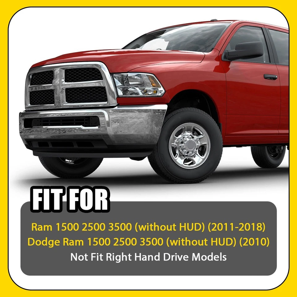 Tapete tapete painel painel Dashmat tampa interior 2011-18 para Ram 2500 1500 3500 - Imagem 2 de 4