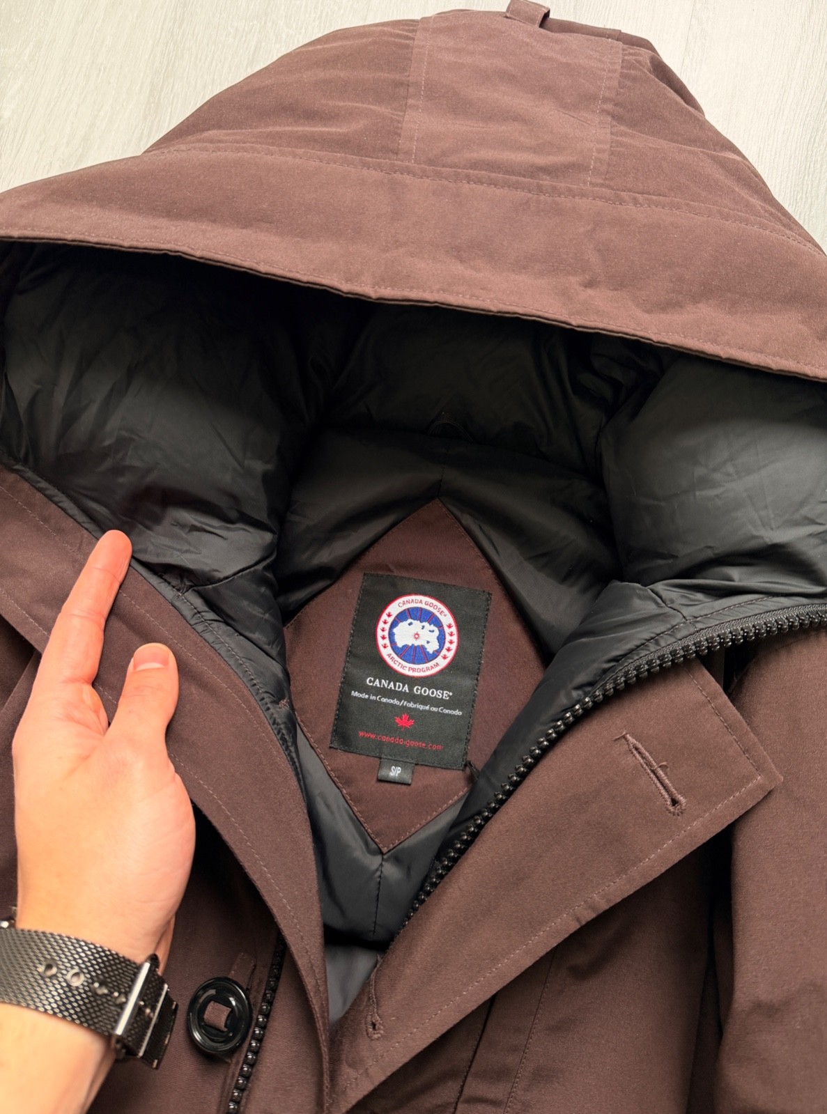 Authentic Men's CANADA GOOSE Chateau Down Puffer Jacket Parka Hooded Size S image 9