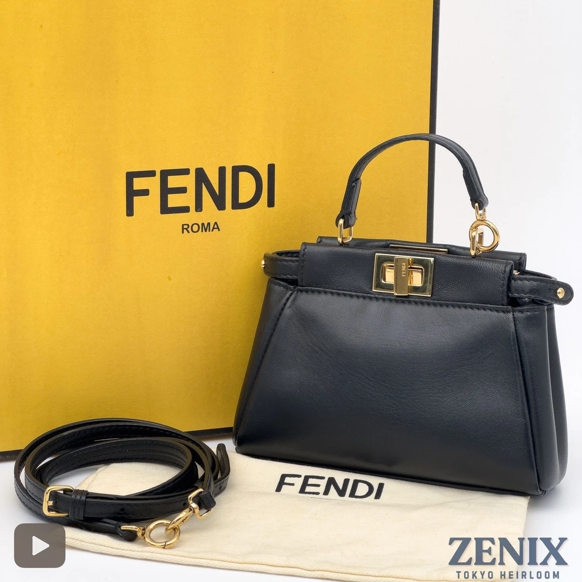Fendi Peekaboo Black Bags & Handbags for Women for sale - eBay