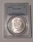 1880-CC  Morgan Silver Dollar  PCGS MS65 90% silver