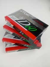 4 SEALED TDK D60 High Output Blank Audio Cassette Tapes IECI/Type I