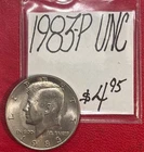 1983 Kennedy Half Dollar Coin ( UNC) Uncirculated Cond! ENN Coins