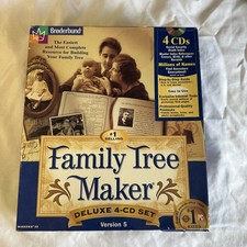 Family Tree Maker Deluxe 8-CD Set Version 6 Windows 95/98 