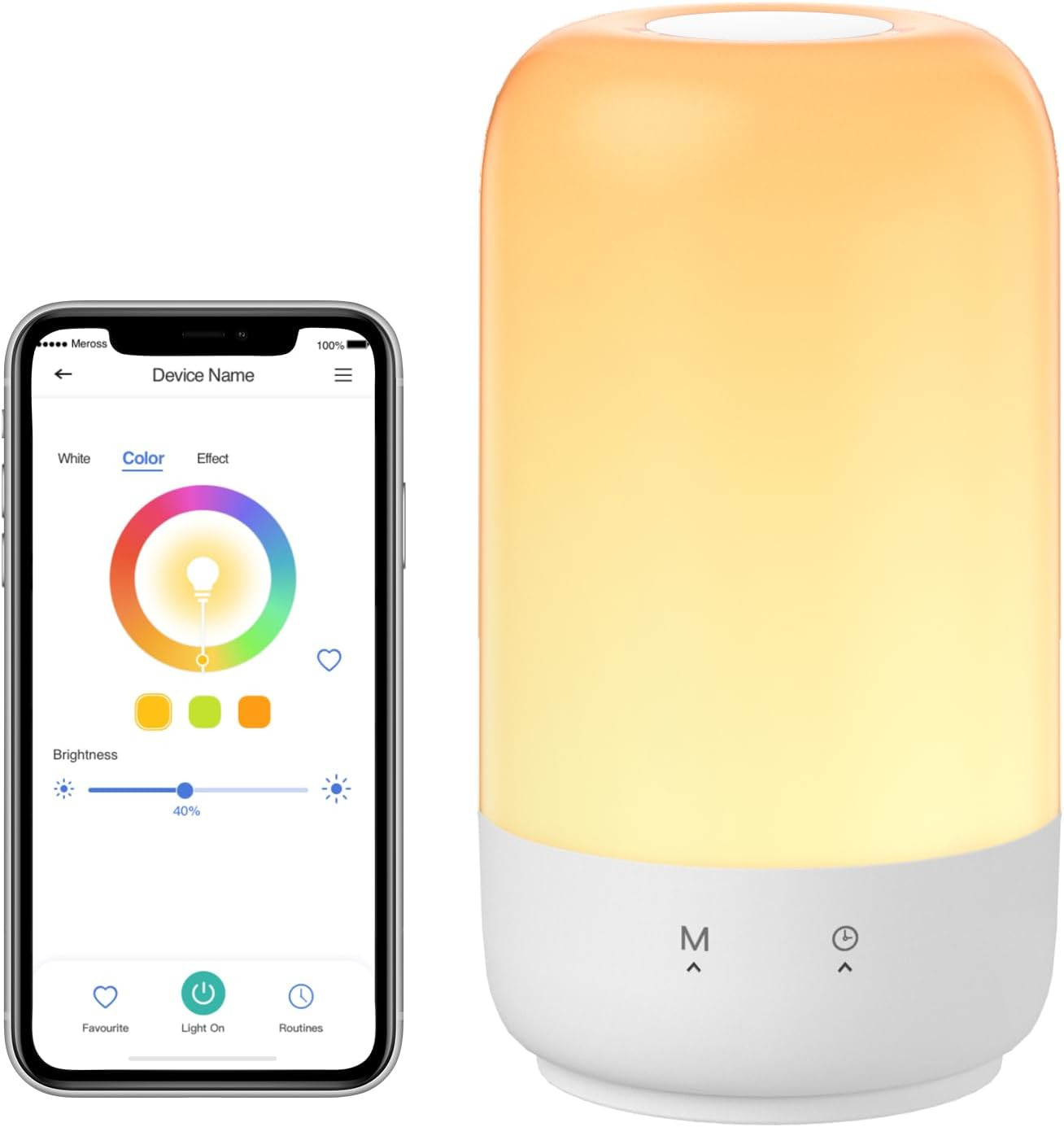 Lampada Da Comodino Smart LED Compatibile Alexa e Google - Offerta