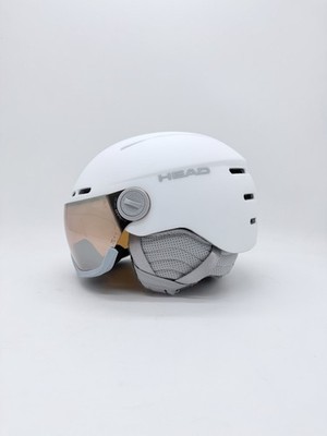 HEAD QUEEN Visier Skihelm - Größe 54-57cm - Farbe White