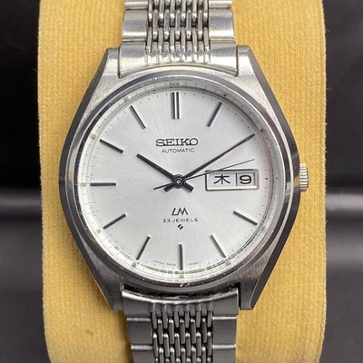 Rare Seiko Lord Matic LM Automatic 5606-8051 Silver Dial JDM DayDate Vintage 90s