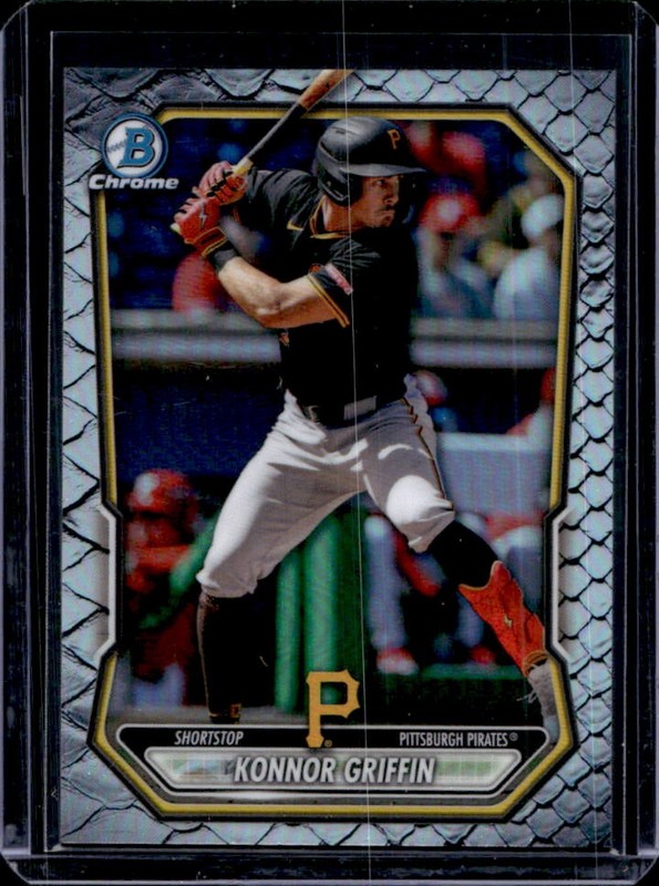 2026 Bowman Konnor Griffin Chrome Prospects Reptilian Refractor #BCP-92 Pirates
