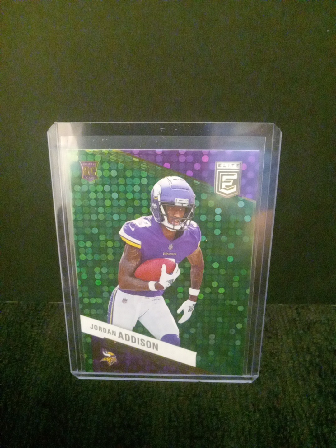 2023 Panini Donruss Elite - Rookies Jordan Addison #157 Green Disco (RC)