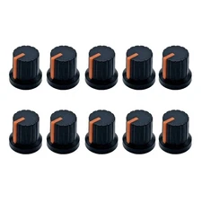10Pcs Plastic Potentiometer Control Knob Guitar Volumes Control Knob Enduring