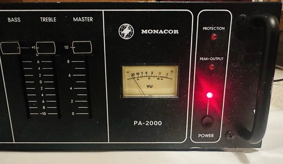 Monacor PA 2000 Verstärker Gebraucht Voll Funktionsfähig Und Sauber Erhalten
