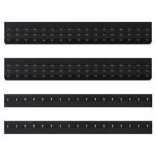 2Set Women's Bra Extenders 12.52" Wide 17 Hook Bra Back Clips Extension Black