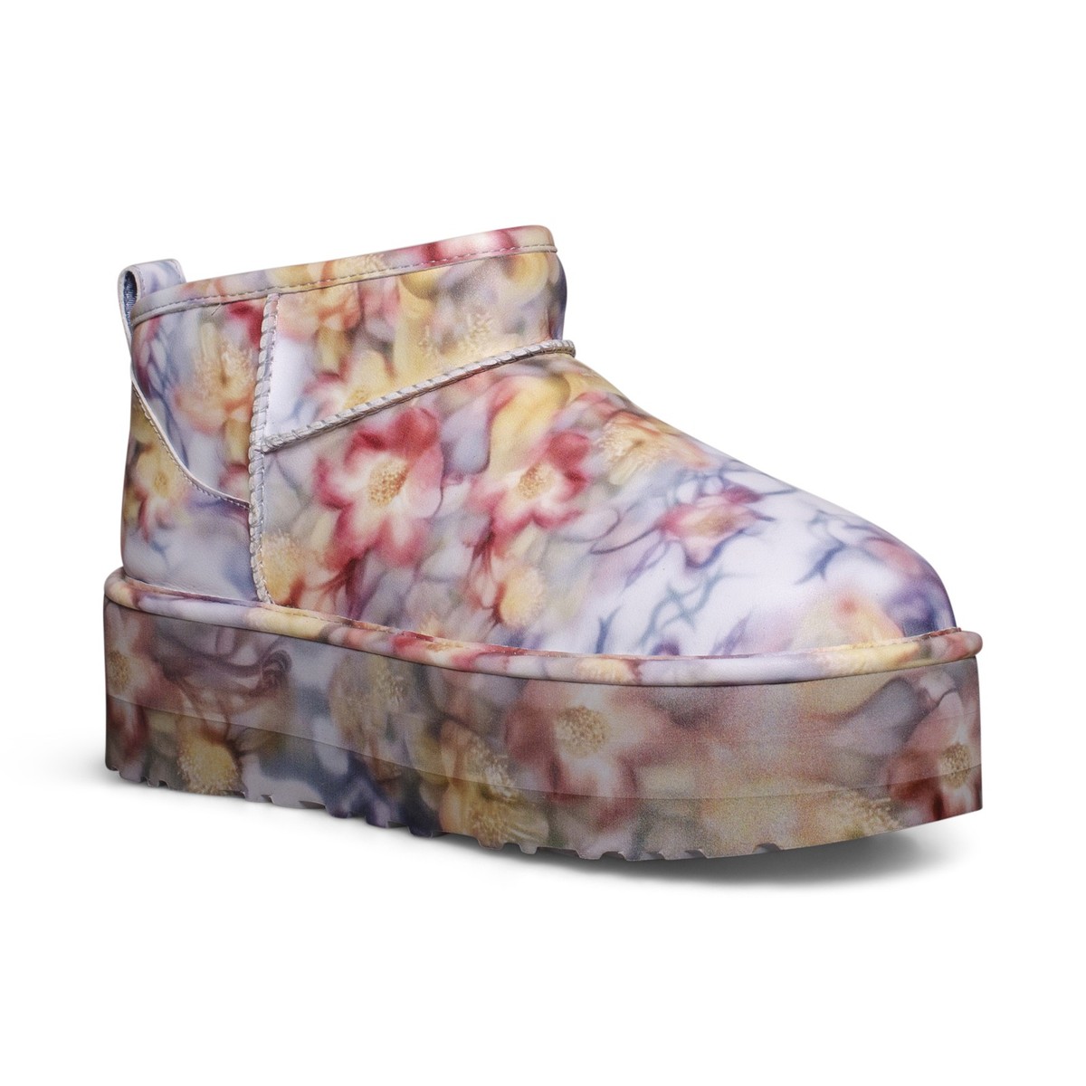 UGG X COLLINA STRADA ULTRA MINI PLATFORM LIGHT BLUE FLORAL