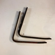 Original Pair Front Bumper Mounting Brackets For Mgb With Chrome Bumper