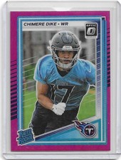 CHIMERE DIKE RC 2025 Panini  Donruss Optic Pink Prizm #269 Rated Rookie Titans