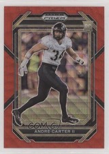 2023 Panini Prizm Draft Picks Ruby Wave Prizm Andre Carter II #192 2h5