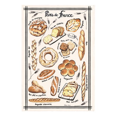 Torchons & Bouchons Dish-Towel Kitche-Towel Pains de France