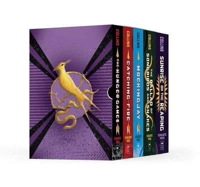 The Hunger Games Five Book Collection by Suzanne Collins NEW Hardcover_Boxset