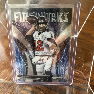 Tom Brady 2021 Panini Prizm Fireworks Base Prizm #F-16 Tampa Bay Buccaneers