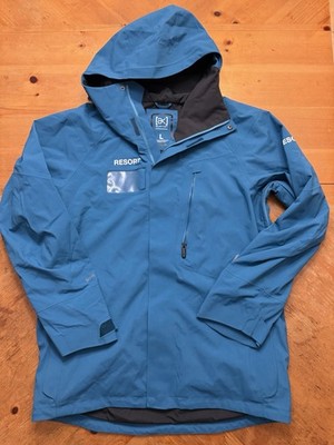 Burton AK Gore Tex Gore Shell Blue Resort Ski Jacket Mens Size Large