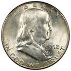 1952-D Franklin Half Dollar BU+ Uncirculated Better Date FULL BELL LINES A2863