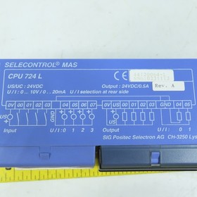 Selectron CPU 724 L Selecontrol MAS PLC CPU Rev A + DOT 701 Module