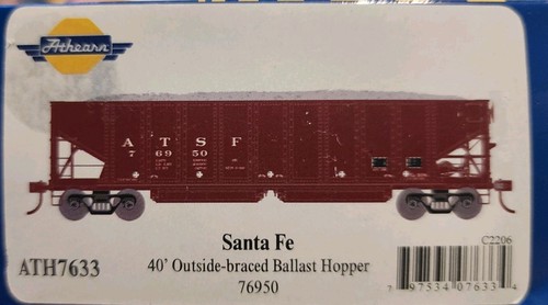 Tolva de lastre exterior Athearn escala HO 40' Santa Fe #76950 | Zustand: New