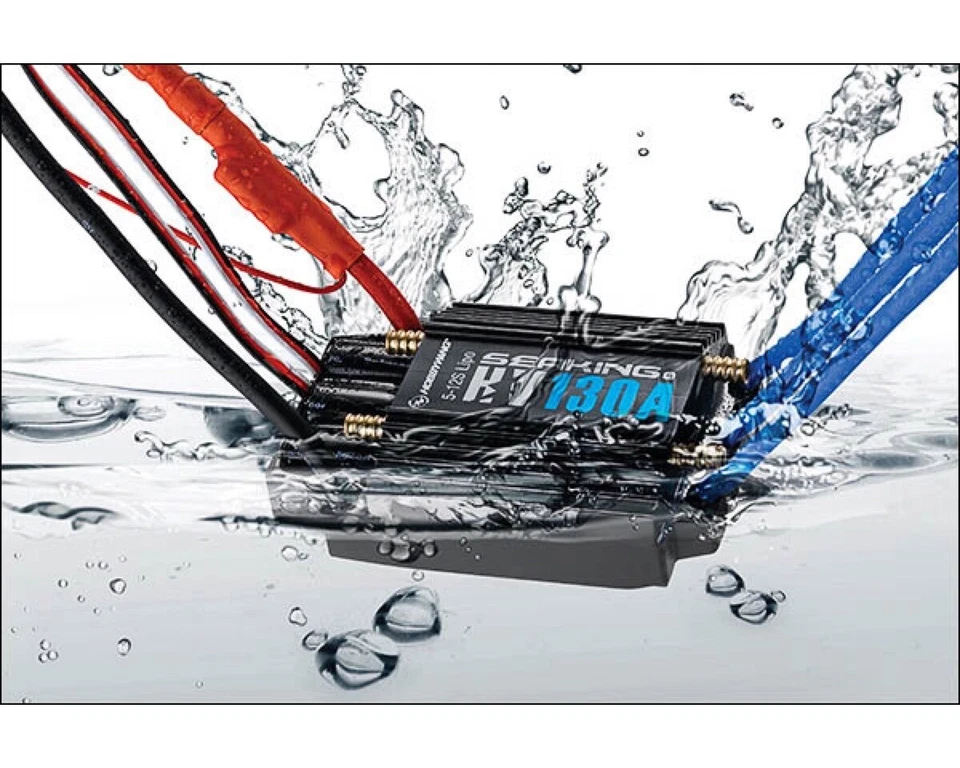 Hobbywing Bootsregler Hobbywing Seaking 130A-HV NoBEC 5-12s V3 HW30301200  - Bild 2 von 4