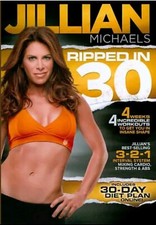 Jillian Michaels Ripped In 30 Fitness Training Workout, Weight Loss Workout DVD