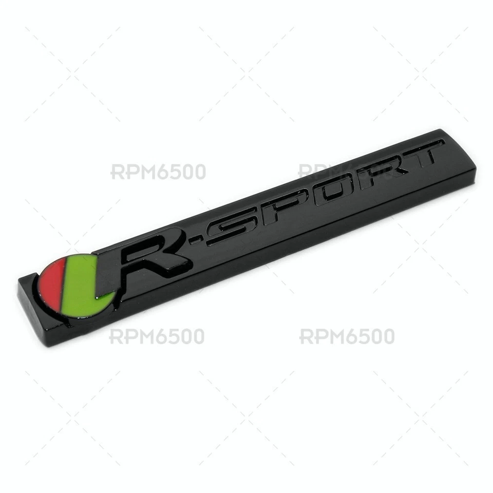 For Jaguar Tailgate Bumper Side Fender R-Sport Nameplate Emblem Badge SVR Black Foto 2 de 4