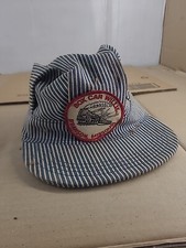 VTG USA MADE Boxcar Willie Branson Patch Conductor Trucker Hat Snapback SIGNED