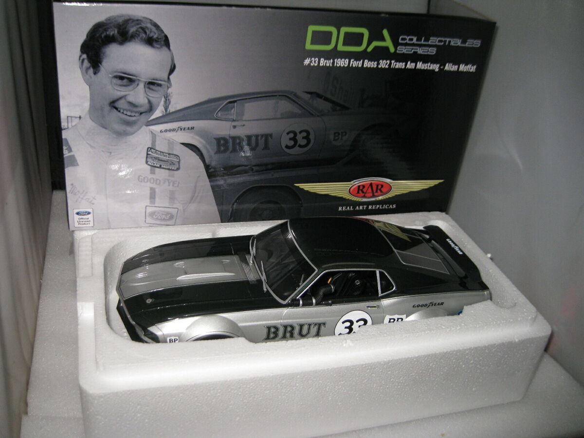 RAR DDA 1/18 1969 FORD BOSS 302 MUSTANG TRANS AM BRUT 33 RAR DDA 1/18 1969 FORD BOSS 302 MUSTANG TRANS AM BRUT 33