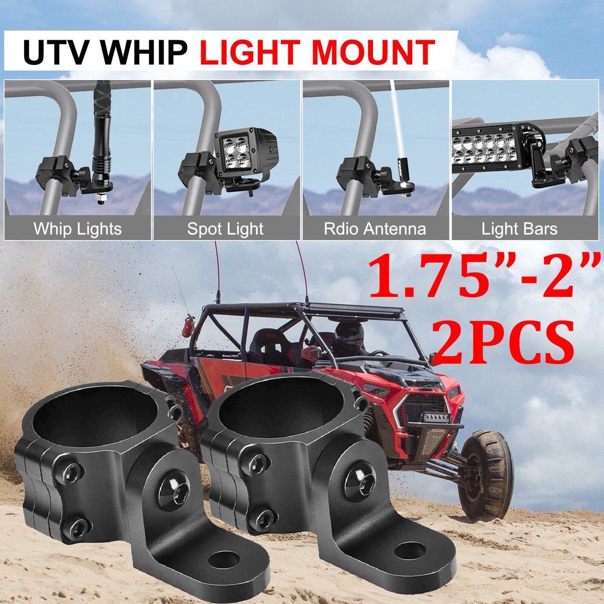 Jual UTV Rear Pillar Flag Antenna Mounting Brackets Fit For Can AM Maverick X3 Di Seller BAOSITY