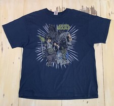 STAR WARS - Vtg 90s Navy Blue Darth Vader Luke Skywalker Yoda T-Shirt, Mens XL