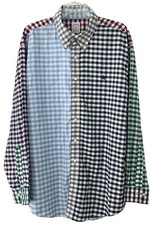 Brooks Brothers Multicolor Checked Original Polo Non-Iron Shirt sz XL
