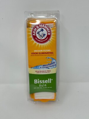 A6 NEW ARM & HAMMER Odor Eliminating Vacuum Filter Bissell 8 & 14, 62648F