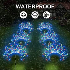 3 Sets Solar Fireworks Lights Outdoor Garden Party Xmas Fairy Wedding Lamp IP65