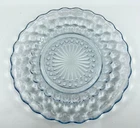 Vintage Anchor Hocking Blue Bubble Depression Glass Bread Plate 6¾" Many Avlble
