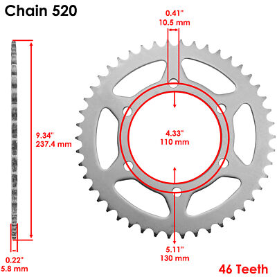 ymksnaka様 ホザーナバングル Rear Wheel Chain Sprocket for Yamaha 5VX-25446-01-00 5VX-25446-00