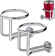 2X Stainless Steel Cup Holder  for Marine Boat Yacht Fit  2 in ~3.5 in Bottle