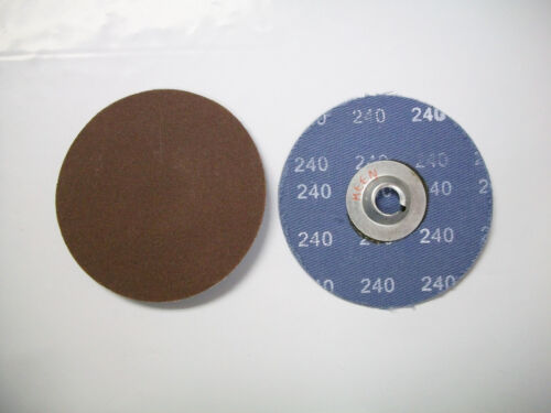 180 Grit w/Free Arbor! Keen AO 25pc 3" Clip On Type S Roloc Sanding Disc 