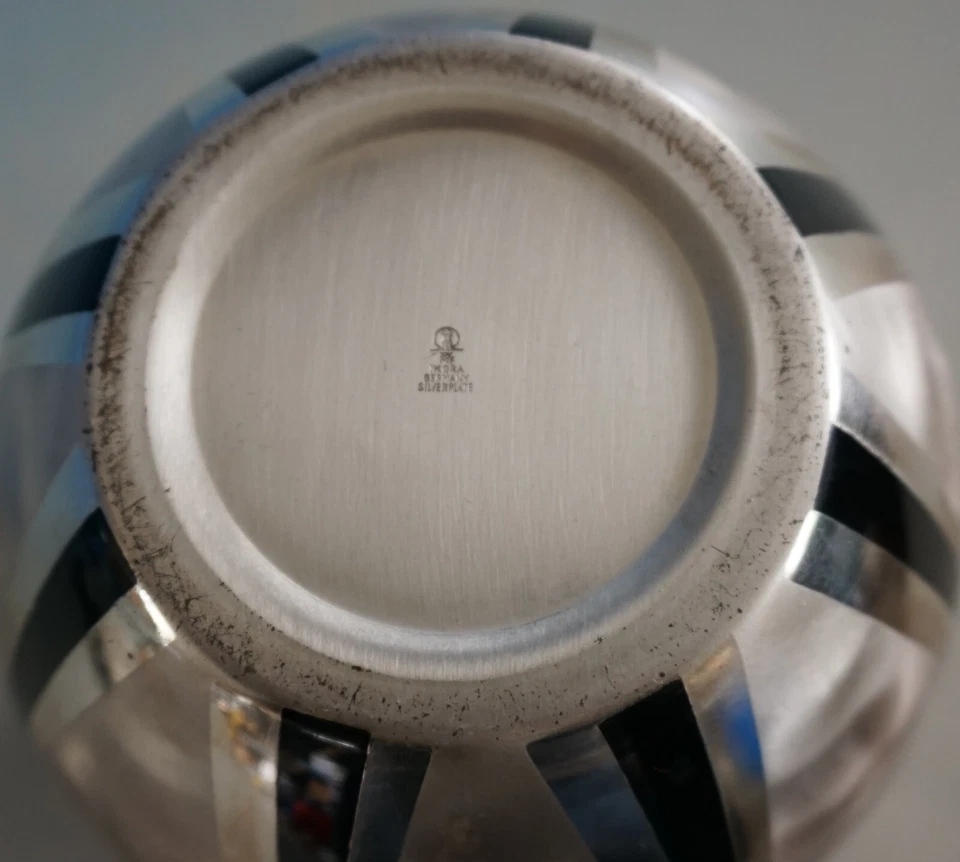 WMF Ikora Metall Vase Blumenvase versilbert Strahlendekor (F024-448) - Bild 4 von 4