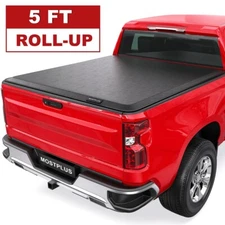 5FT Roll Up Truck Bed Tonneau Cover For 2015-2026 Chevy Colorado GMC Canyon